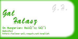 gal halasz business card